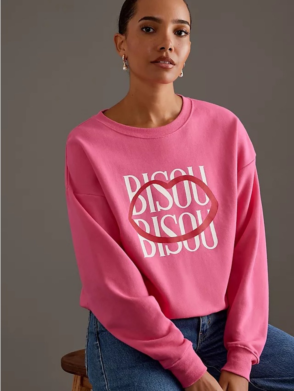 Anthropologie Maeve Jordan Nickson Bisou Bisou Sweatshirt